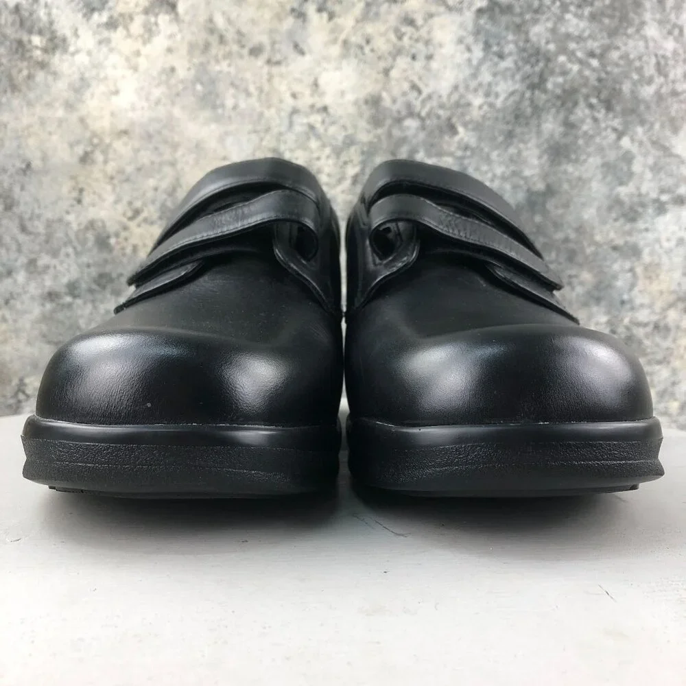 Apex NWOT Men's Size 10X Conform Black Double Strap Hook & Loop Casual Shoes